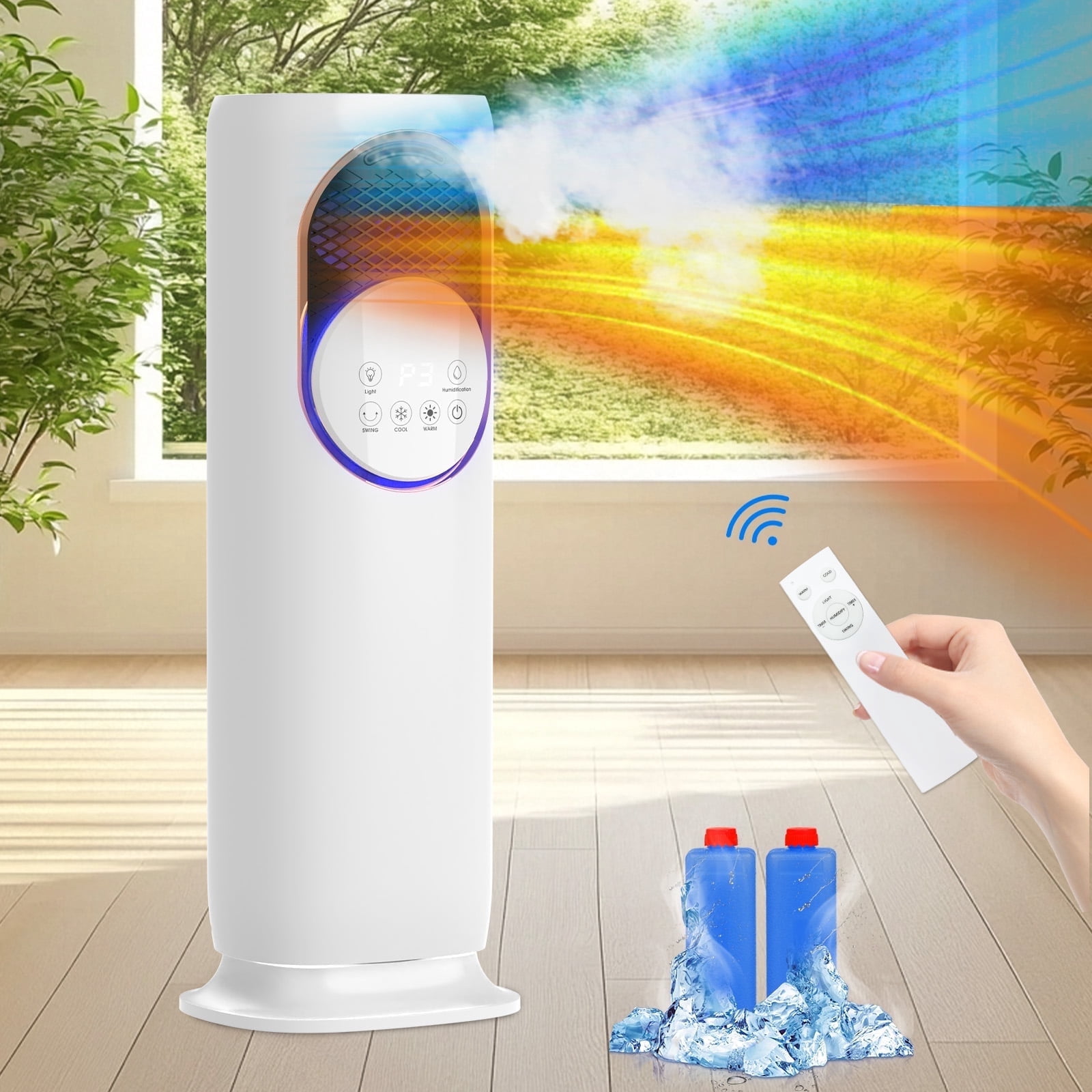 Advwin 4-in-1 Portable Air Conditioner & Space Heater Combo with ...
