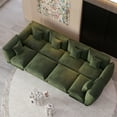 thumbnail image 1 of Advwin Oversized Modular Sectional Sofa with Ottoman, Modern 8-Seater Cloud Couch with Thick Cushions for Living Room, Bedroom, Apartment, Small Spaces, Green, 1 of 11