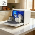 thumbnail image 1 of Advwin Countertop Dishwasher with Upgraded 24H Delay Cleaning and 7 Programs & 5L Tank, 360° Dual Spray, Air Dry, No Install for Apartments/RVs, 1 of 7