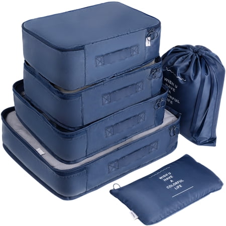 Adwaita 6 Set Packing Cubes, Travel Luggage Packing Organizers