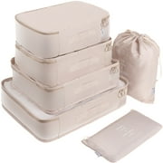 Adwaita 6 Set Packing Cubes, Travel Luggage Packing Organizers