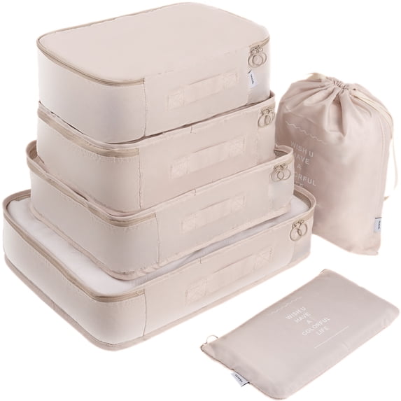 Adwaita 6 Set Packing Cubes, Travel Luggage Packing Organizers