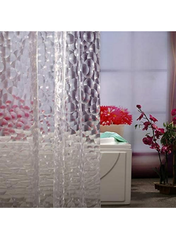 Adwaita Clear EVA Shower Curtain, 72" x 72"