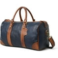 Adyan Leather Duffel Weekender Bag for Men Handmade Soft Leather
