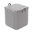 Adyi Houndstooth Storage Bag Large Capacity Folding Clothes Portable