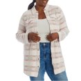 thumbnail image 1 of Adyson Parker Women's Plus Plaid Ultra Soft Knit Button Front Shirt Style Cardigan, 1 of 7