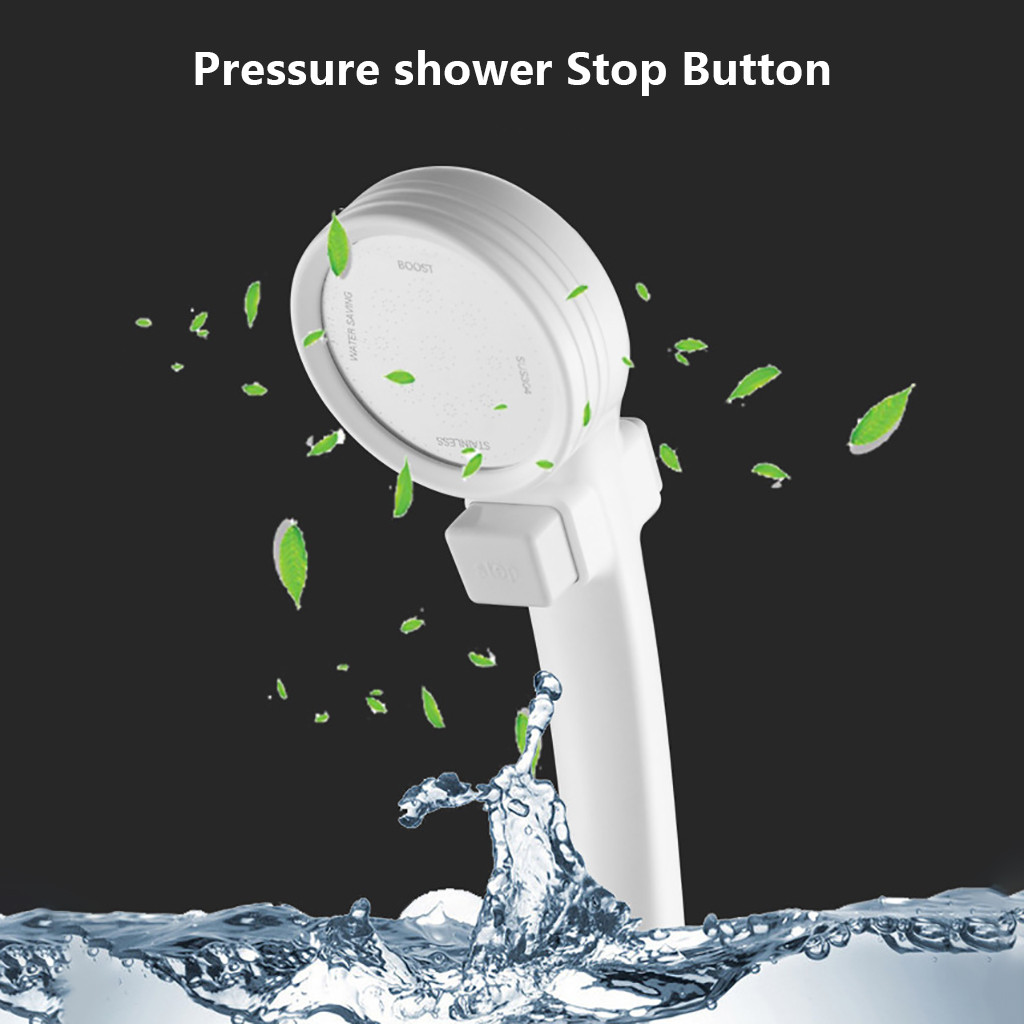 Adzgya Shower Supercharged Button Pressure Shower Head Head Mode Water