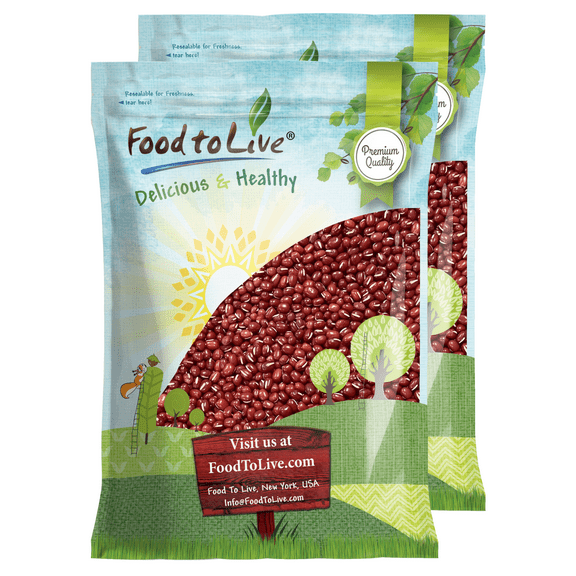 Adzuki Beans, 25 Pounds Kosher, Sproutable, Raw, Vegan by Food to Live