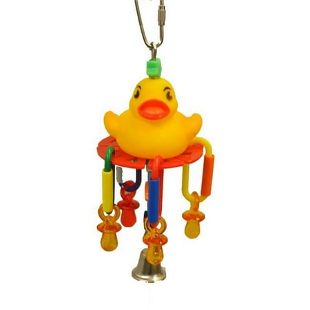 Ae Cage Company Happy Beaks Lucky Rubber Ducky Bird Toy - 1 Count
