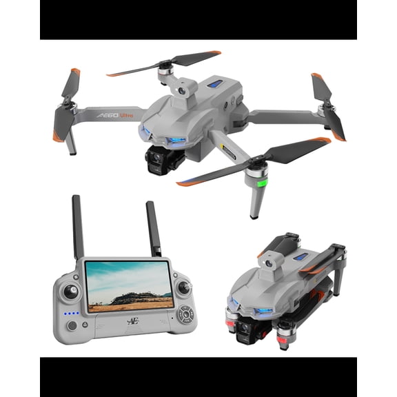 Ae60 Ultra GPS Camera Drone with 4K HD Camera, Screen Controller, Obstacle Avoidance and Auto Return for Adults