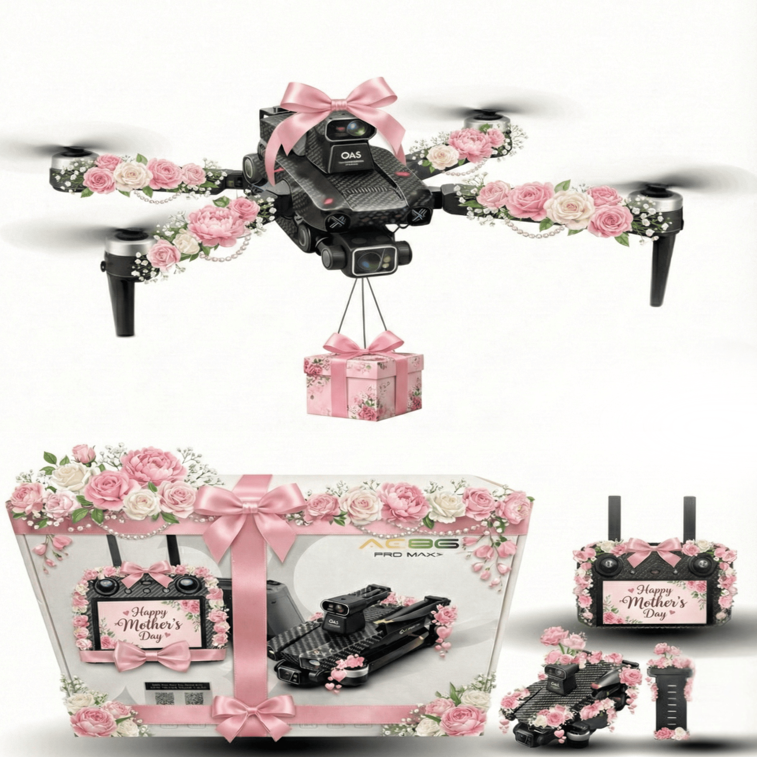 Ae86 Pro Max Screen Control Aerial Drone with Camera, 1 Battery
