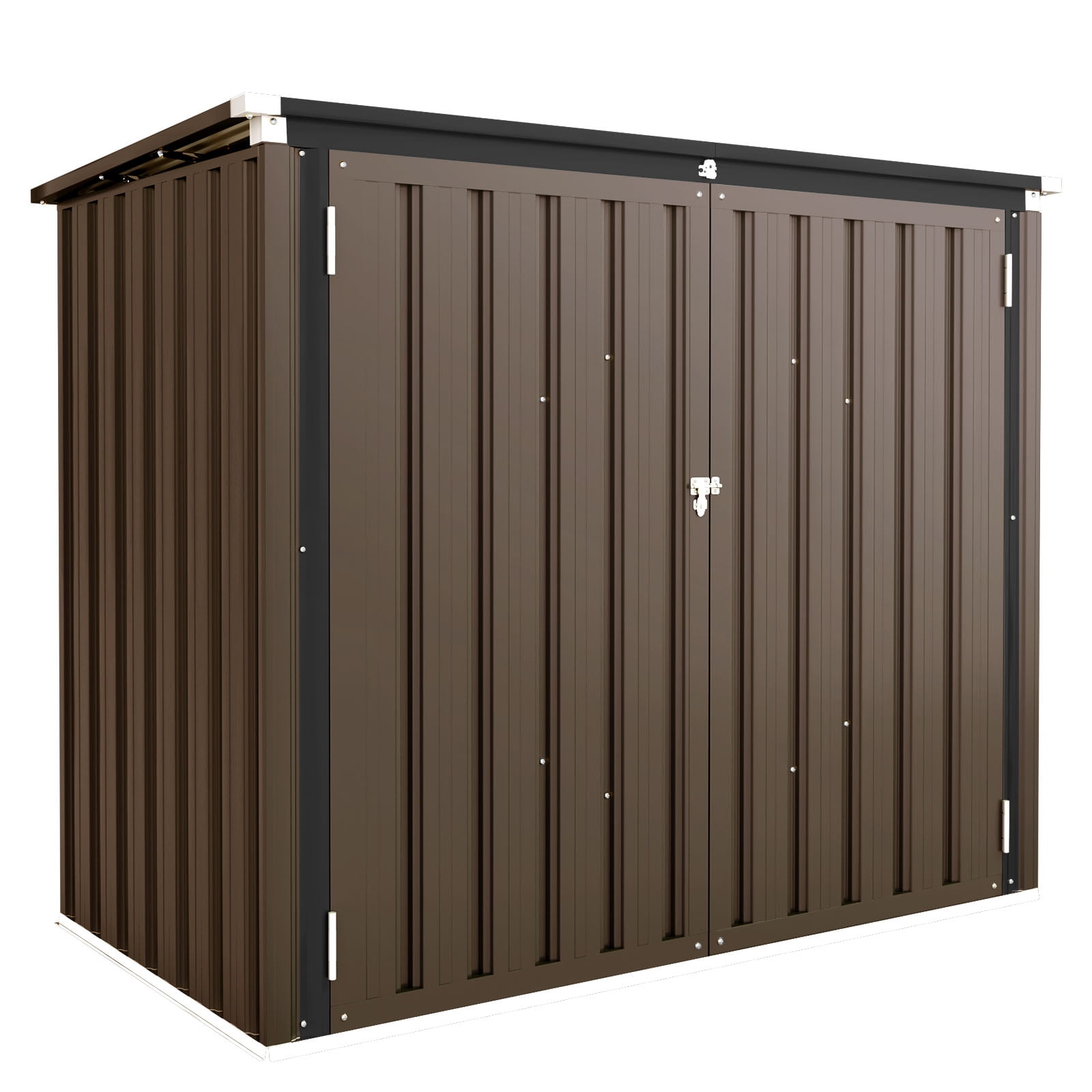 Aecojoy 46 Cu Ft. Outdoor Horizontal Storage Shed With Multi-Opening ...