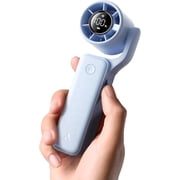 Aecooly Portable Handheld Fan, 3 IN 1 Steady Hands Free Powerful Fan, 15000 RPM Jet Force Turbo Airflow, 15H Max Cooling Time, 5 Speeds Air Gimbal, Mini Pocket Design, Gifts for Women, Travel -Blue