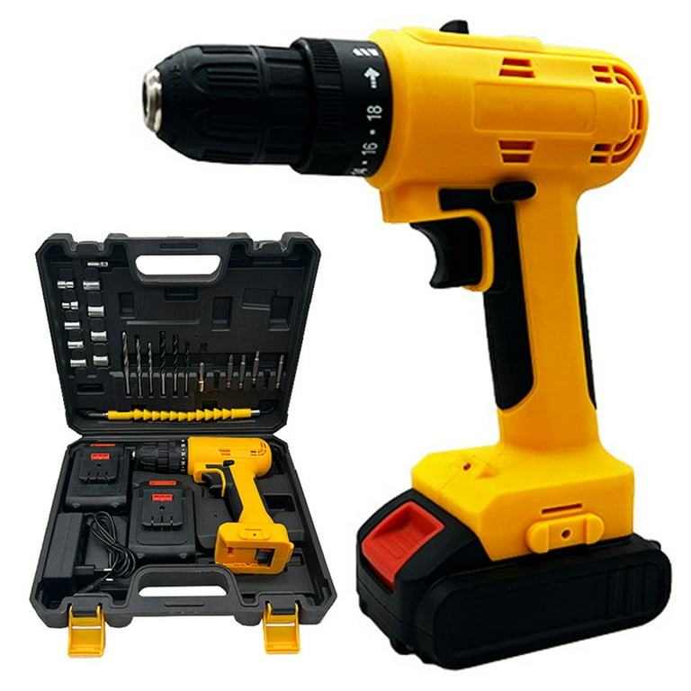 Aedavey 20V Cordless Drill, 18 Position Clutch Drill with 22