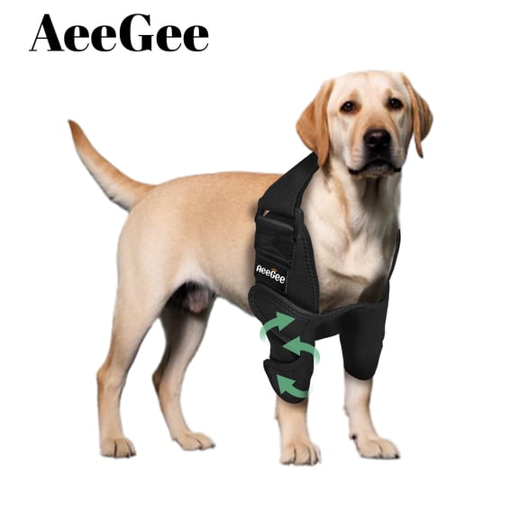 AeeGee Dog Elbow Brace Relieves Elbow Sprains, Arthritis, and Stabilizes Elbow Dysplasia in Dogs
