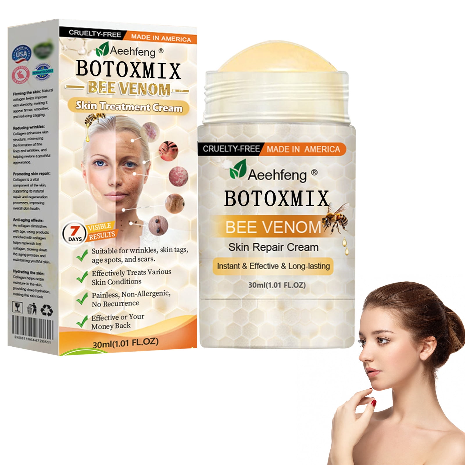 Crème Anti-rides Aeehfeng - Fermeté & Hydratation Intense, 100 Ml - Contre Le Relâchement Cutané