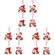 Aeepics 4Pack Hanging Art For Adult Christmas Ornament DIY Painting Pendant Ornament Acrylic Art Painting Board 3PCS