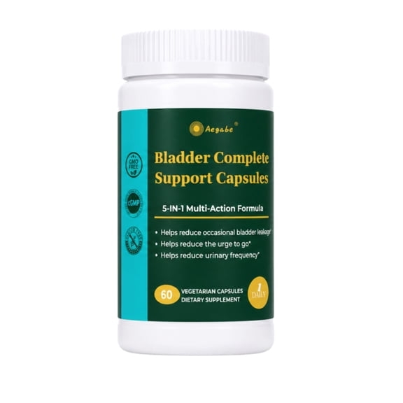 Bladder Control Supplement for Reduces Urinary Frequency, Urgency & Leakage ,Potent 5-Ingredient Formula with Pumpkin Seed Extract,Cranberry, Vitamin D3,For Men & Women,60-Day Supply(New Packaging)