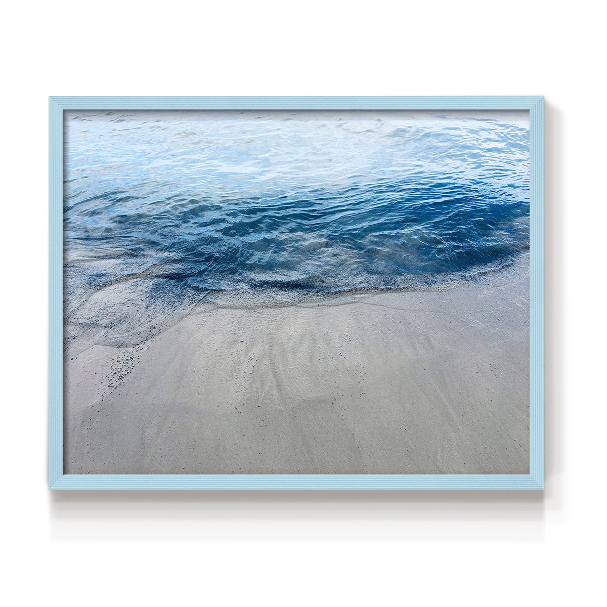 Aegean Blue Water by Nan - Restickable Framed Giclée Print