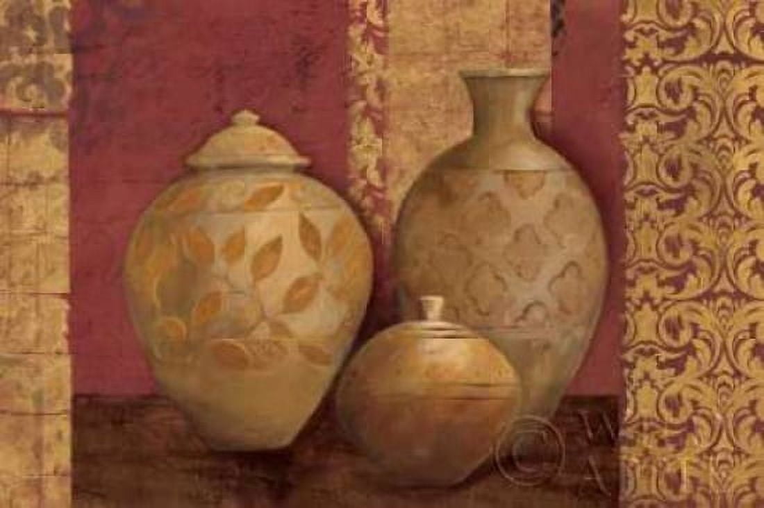 Aegean Vessels on Spice Canvas Art - Avery Tillmon (24 x 36)