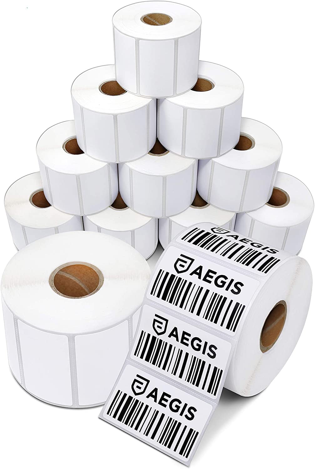 Aegis Adhesives 2 ¼” X 1 ¼” Direct Thermal Labels for Barcodes