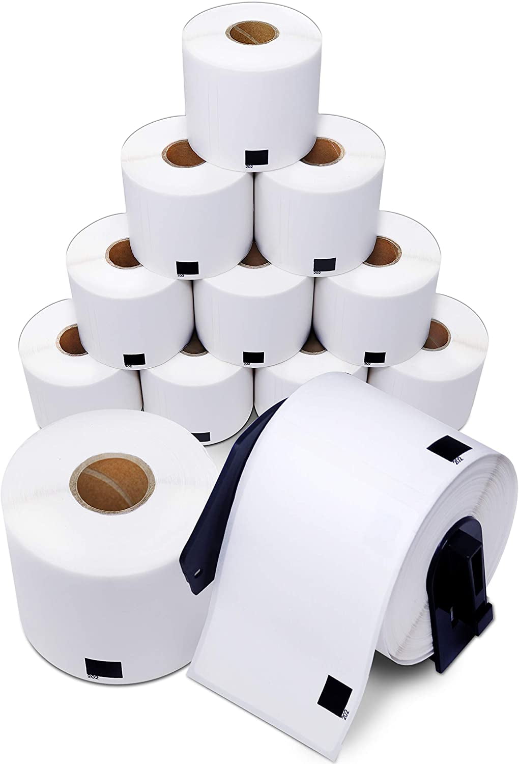 Aegis Adhesives Brother DK1202 Compatible Labels (12 Rolls + 1 Frame