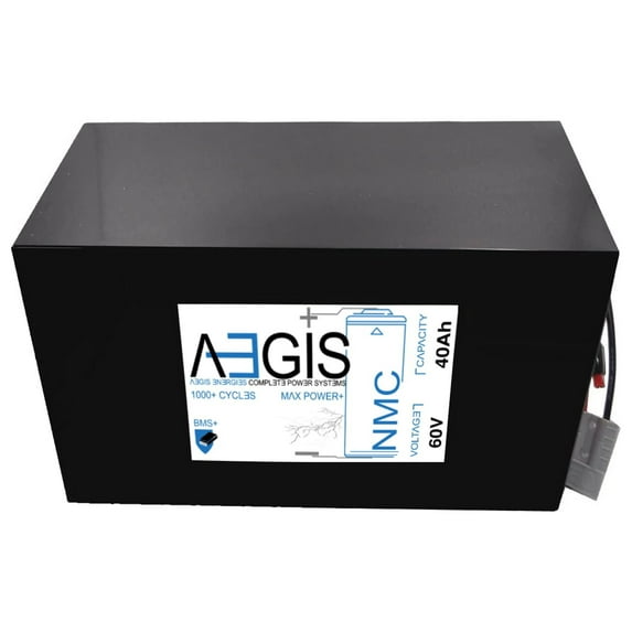Aegis Battery 60V 40Ah Lithium Battery - NMC Deep Cycle Lithium-ion