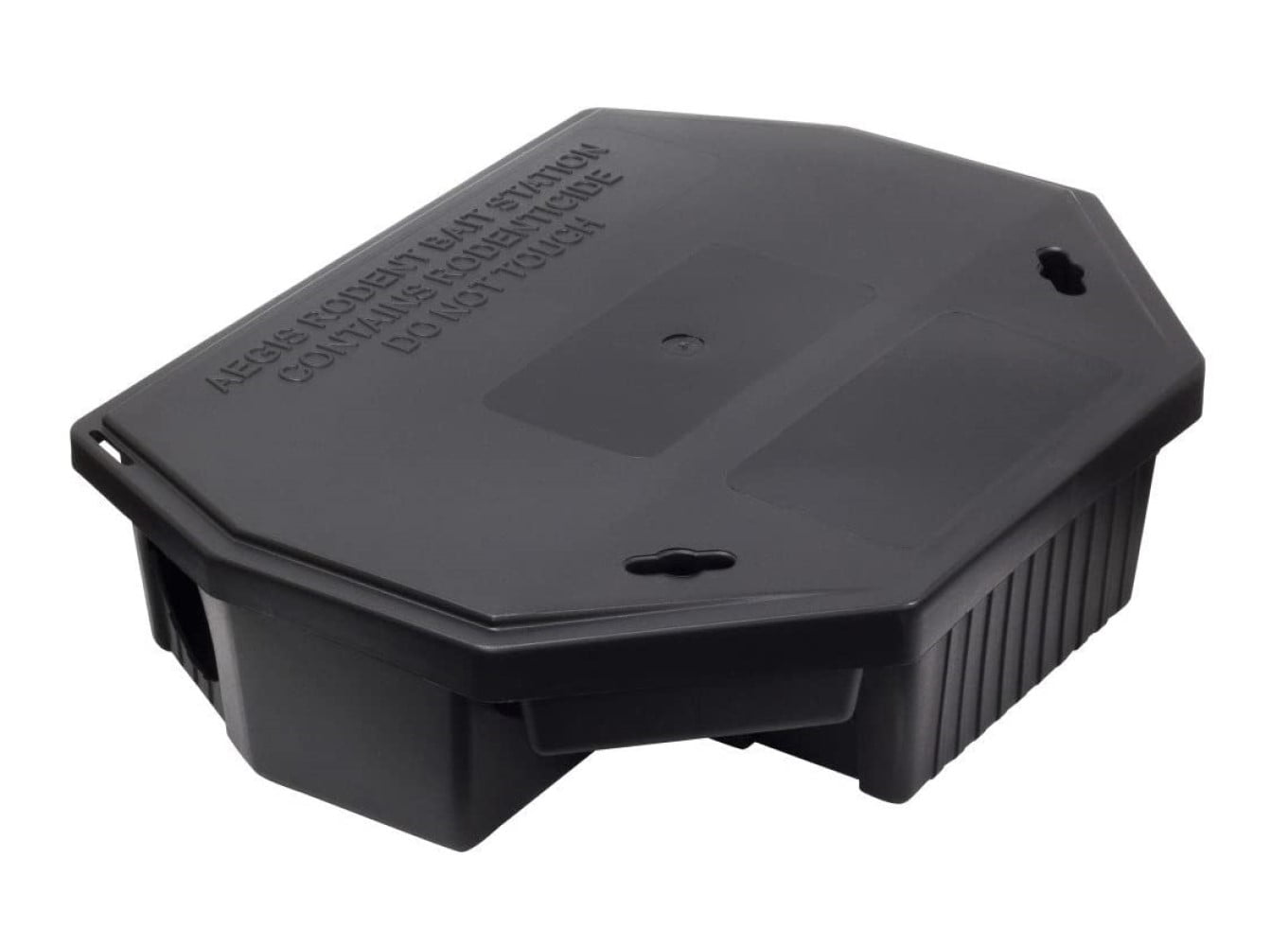 Aegis Black Rat Bait Station - Tamper Resistant For Safety - Single Bait Station by Liphatech