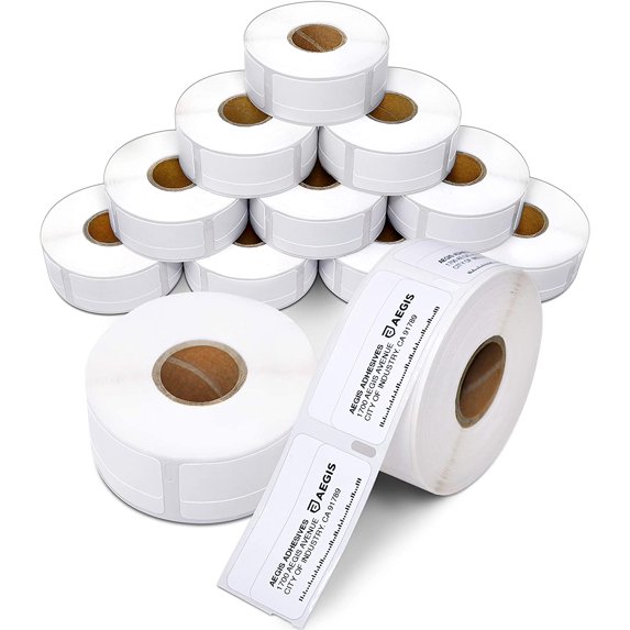 Aegis - Compatible Direct Thermal Labels Replacement for DYMO 30330 (3/4" X 2") Return Address, File Folder - Use with Labelwriter 450, 450 Turbo, 4XL Printers (12 Rolls)