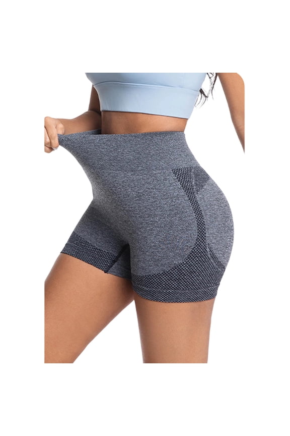 Gym Shorts Women artitioned Compression Seamless Knit Balancing Sports and Daily Wear with Smooth Lines,Sizes S-2XL