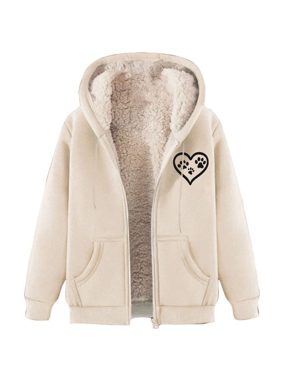 Hoodie Women Casual Zip up Drawstring Long Sleeve Top with Pockets,Sizes M-3XL