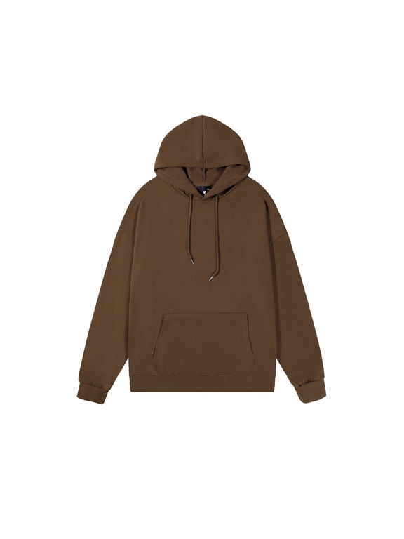 Hoodie for Men Heavyweight Solid Colour Dropped Shoulder Loose Fit Multi-Colour Classic Kangaroo Pocket Pullover,Sizes S-5XL