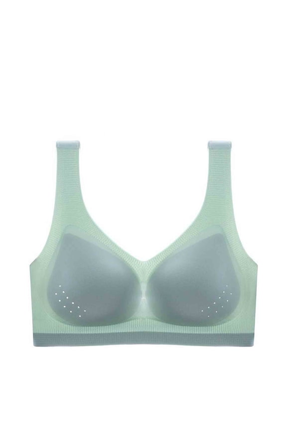 Jelly Bras for Women Shaping Powerful Lifting Ice Silk Bra Seamless Comfort Everyday Essential,Sizes M-5XL