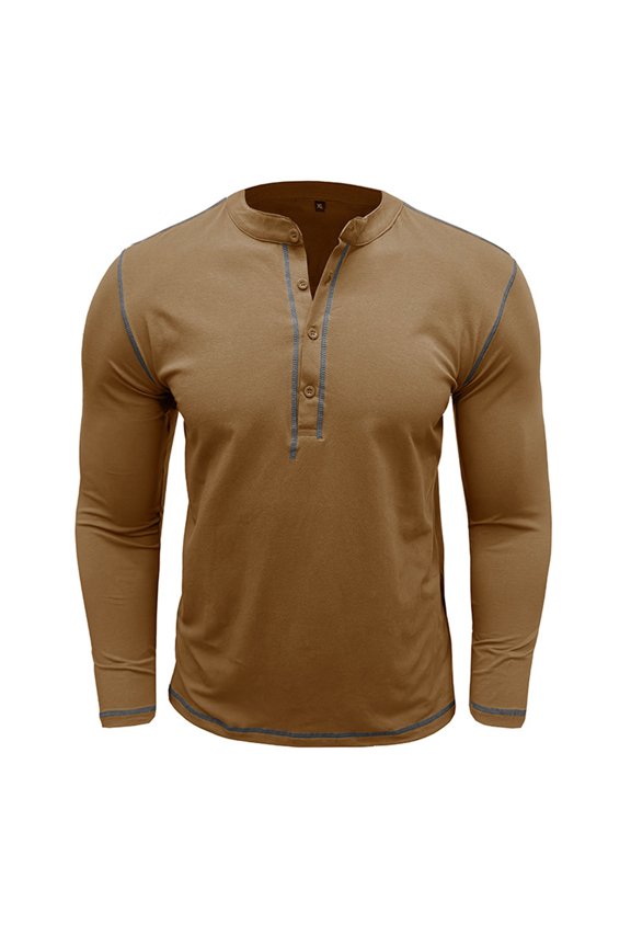 Long Sleeve Shirts for Men Solid Dark Jersey Exposed Grey Seam Raglan Shoulder Long Sleeve Daily Leisure Silhouette,Sizes S-2XL