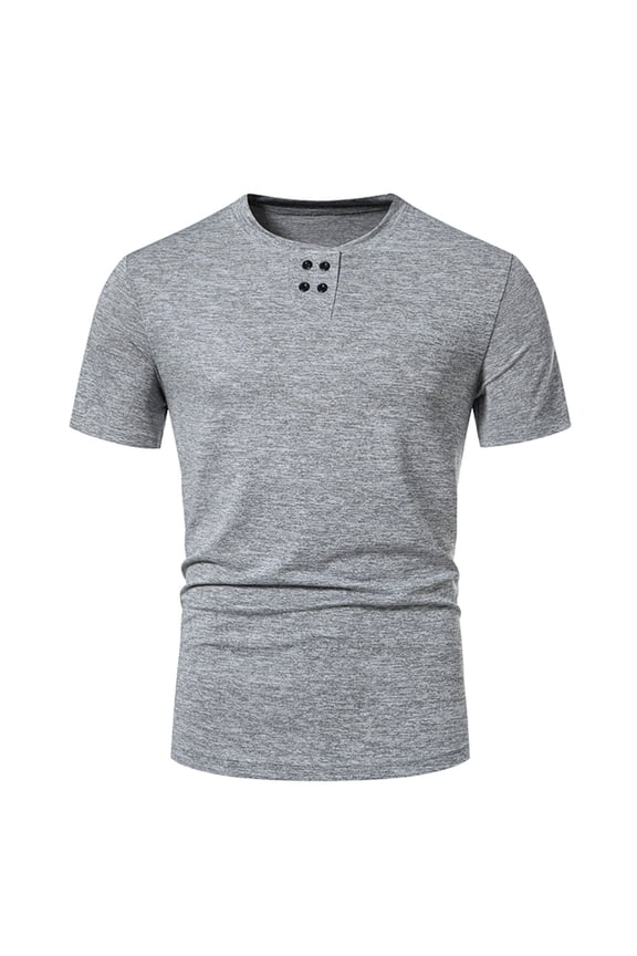 Mens T-shirts Basic Solid Hue Round Neck Daily Fashion Design,Sizes S-2XL
