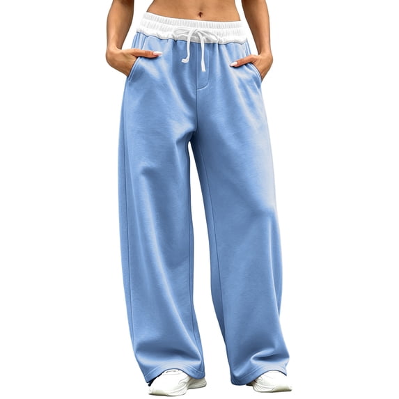 Aeguzox Pants for Women Casual Drawstring Athletic Jogging Workout and Gym Sweatpants with Pockets,Sizes S-2XL