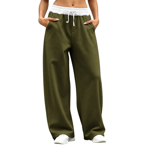Aeguzox Pants for Women Casual Drawstring Athletic Jogging Workout and Gym Sweatpants with Pockets,Sizes S-2XL