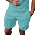 thumbnail image 1 of Aeguzox Shorts Men Tie Drawstring Solid Elastic Waist Sports Pocket Five-Quarter Shorts,Sizes S-5XL, 1 of 6