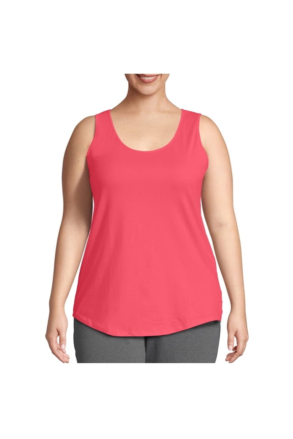 Tank Tops for Women Solid Color Oversize Basic Loose A-line Cut Versatile Figure-covering,Sizes L-5XL