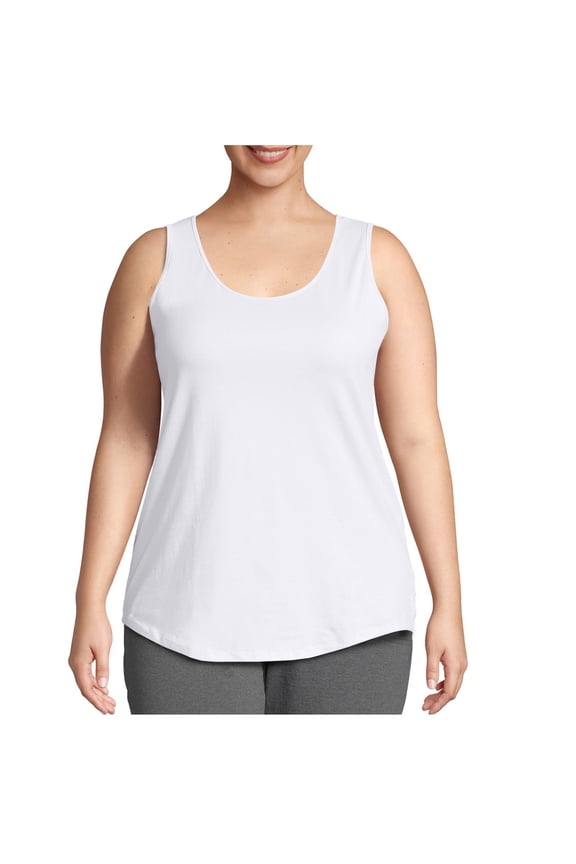Tank Tops for Women Solid Color Oversize Basic Loose A-line Cut Versatile Figure-covering,Sizes L-5XL