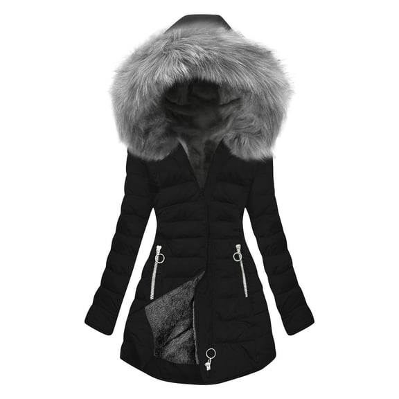 Aeguzox Winter Jackets for Women Winter Coat Waterproof Long Insulated Parka with Hood,Size S-5XL