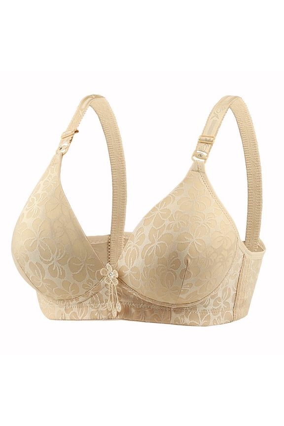 Womens Bras Moisture-Wicking Breathable Wireless Pattern Adjustable Strap Comfortable Everyday Bra,Sizes S-XL