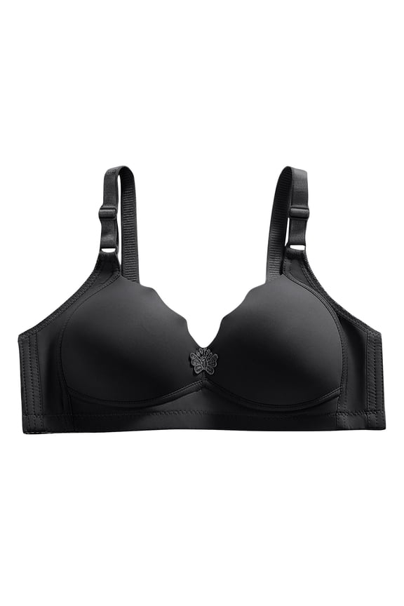 Womens Bras Smooth Surface Simple Cloud-Feel Wireless Seamless Push-Up,Sizes M-4XL