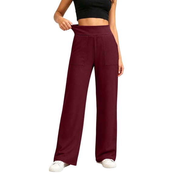 Aeguzox Womens Pants Pull on Straight Leg for Athletic with Pockets,Sizes S-2XL
