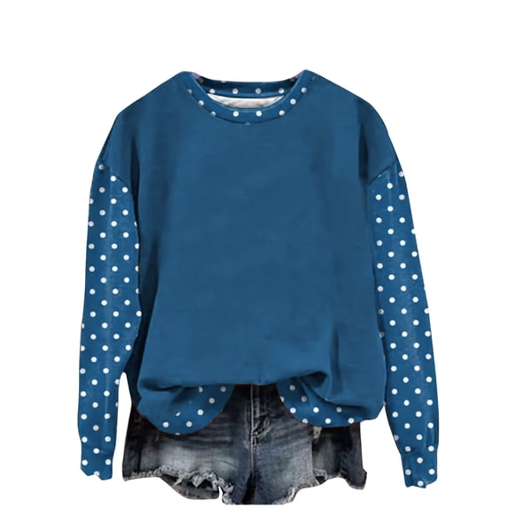 Aeguzox Womens Sweatshirt Long Sleeve Crewneck Printed Oversized Fall Casual Loose Fit Pullover Tops,Sizes S-2XL