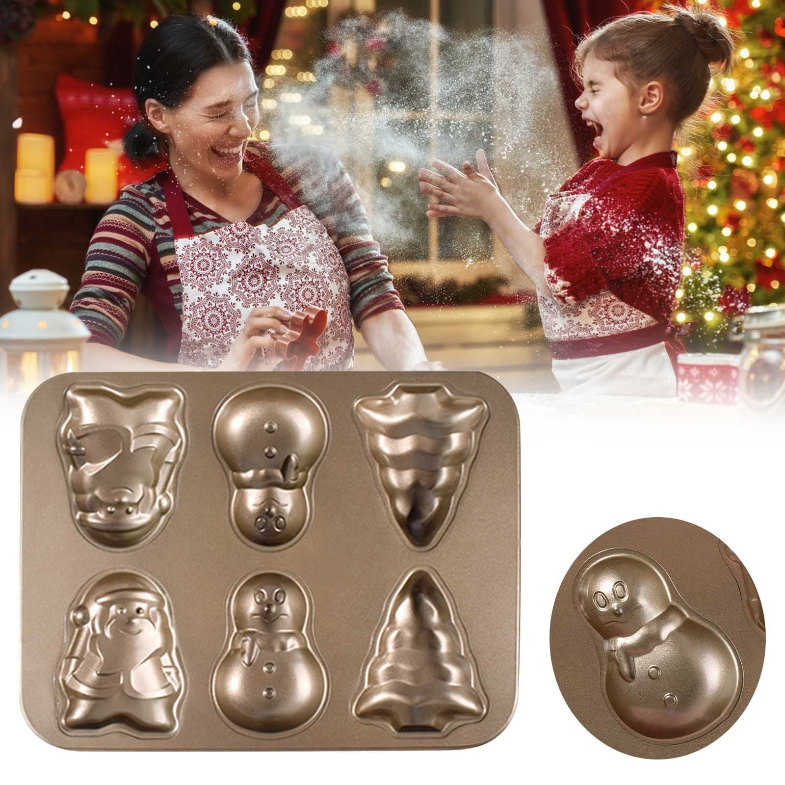 Aehas Christmas Tree Shape Mini Cake Pan Clearance Cake Pan Steel