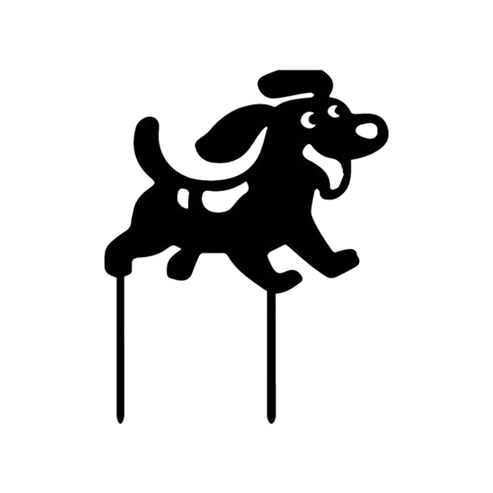 Aehas Insert Card Clearance Acrylic Creative Garden Placement Garden Courtyard Dog Card Outdoor