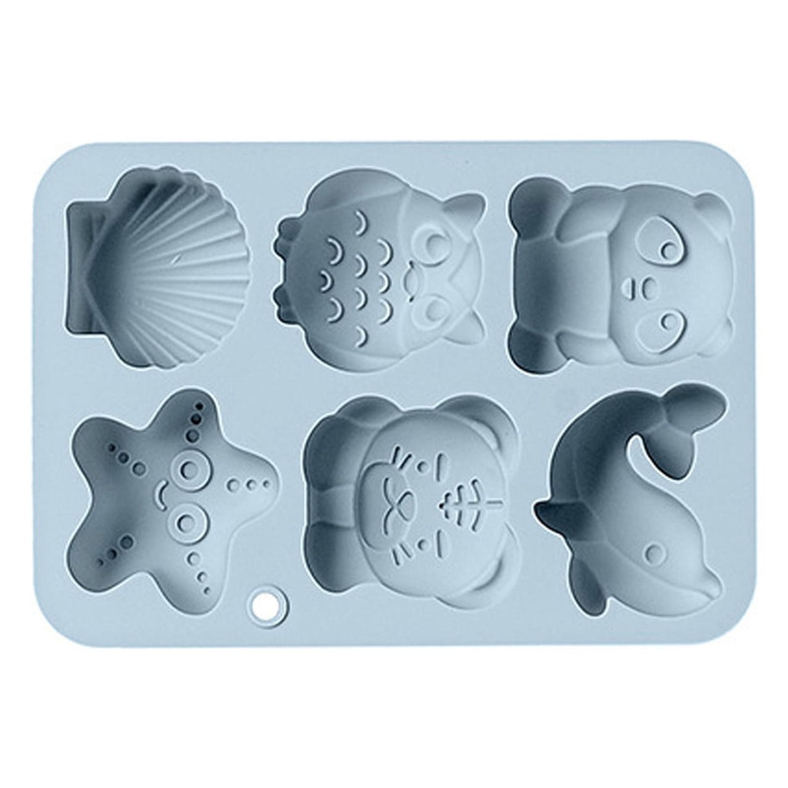 Aehas Silicone Mold Clearance Biscuit Cutter 6 Cartoon Shaped Silica ...