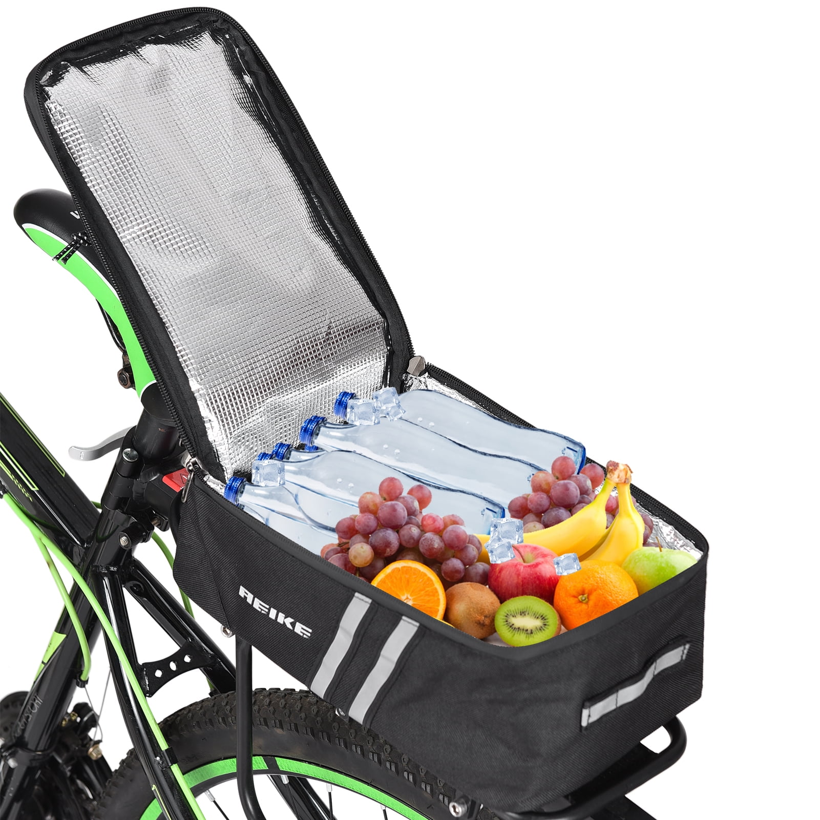 Aeike Bike Trunk Cooler Bag Waterresistant Rear Rack Bag with Rain