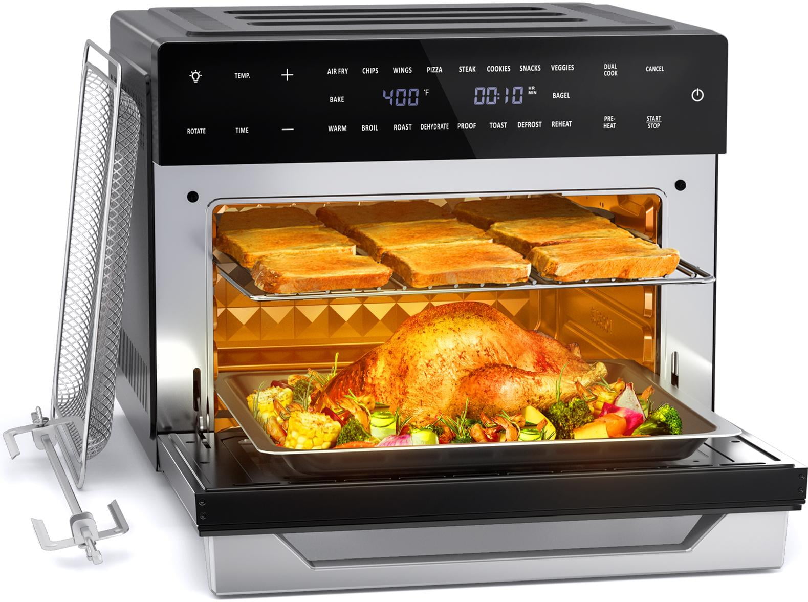 Walmart promo code:  Walmart Black Friday Deals 2025 Beelicious 32 QT Large Air Fryer Oven Combo with Rotisserie, Dehydrator, Toast Function & 6 Accessories